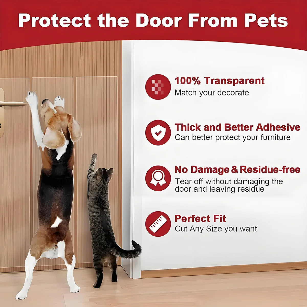 Protezione per mobili con nastro disuasorio antigraffio per gatti autoadesiva trasparente per adesivo per addestramento di animali domestici per divano