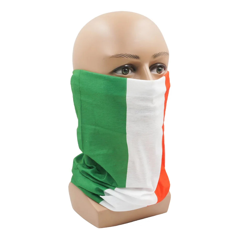 Italy Flag Headwear Classic Design Tube Bandana Casual Italian Multifunction Face Shield Camping Hiking Neck Gaiter Scarf