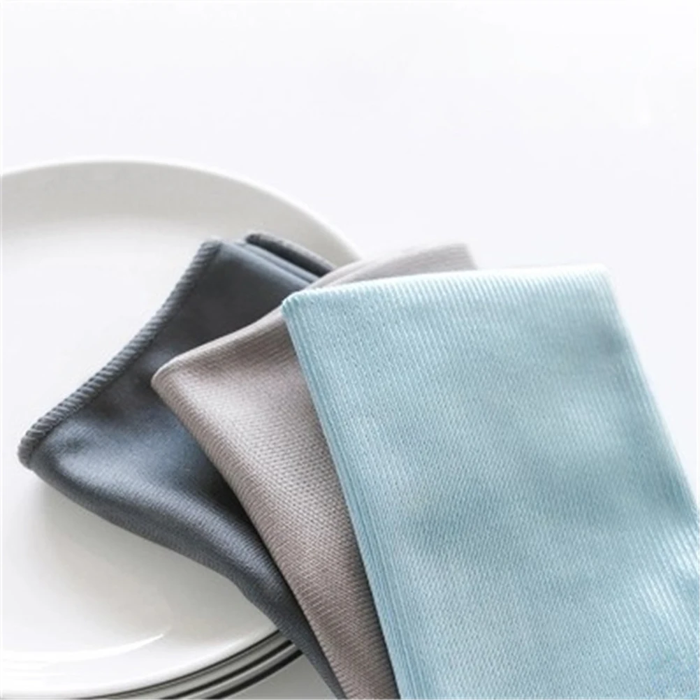 

4pcs Premium Microfiber Towel Car Cleaning Cloth Cleaning Accessory for Kitchen Dirt Cleaning (Random Color, 30x30cm)