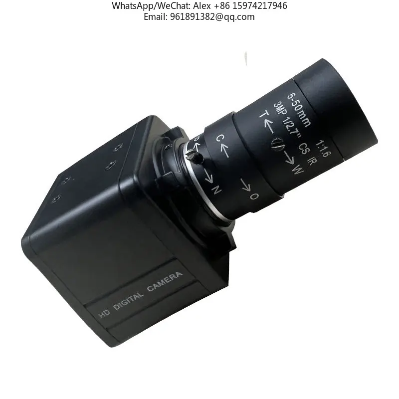 

8MP USB Camera 4K Webcam 1080P Ultra HD 5-50mm 10x Zoom Usb Camera Free Driver Computer Camera Module Coms