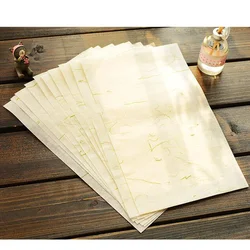 Papel de arroz Xuan para práctica de caligrafía china, suministros de caligrafía para pincel Sumi, 40 hojas