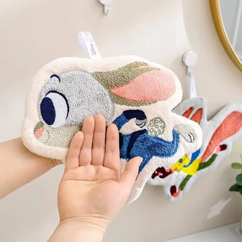 

Disney's New Three-dimensional Cartoon Hand Towel Hanging Cute Thickened Small Animal Girl Hand Wipes Kitchen Bathroom Rag