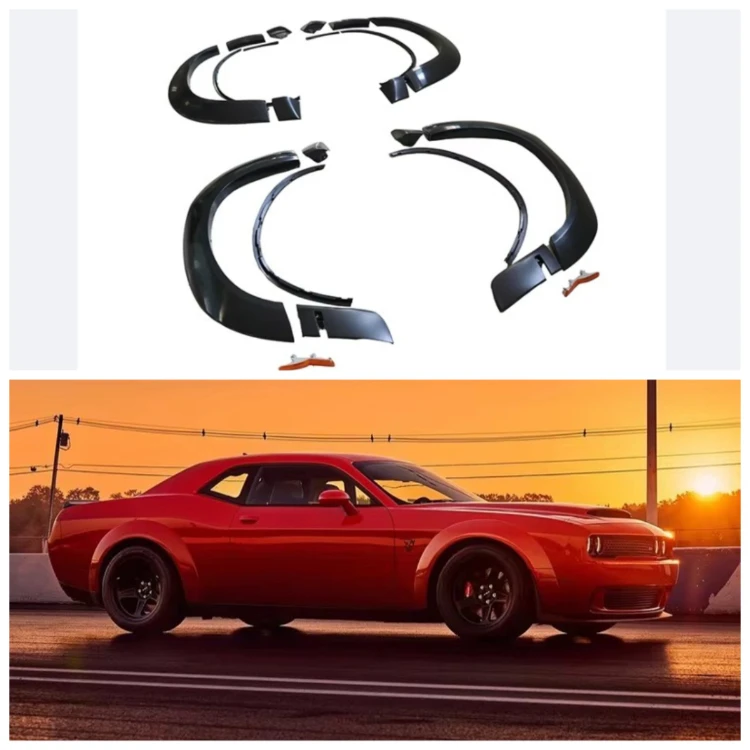 

Style Car Front Bumper Accessories Wide Fender Flares for Challenger Hellcat