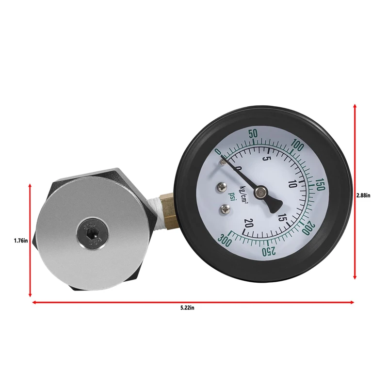 66835 Universal Mini Valve Spring Tester 0-300 Psi and 0-20 Kg/cm2 ,Quick & Easy Way to Check Valve Spring Pressure