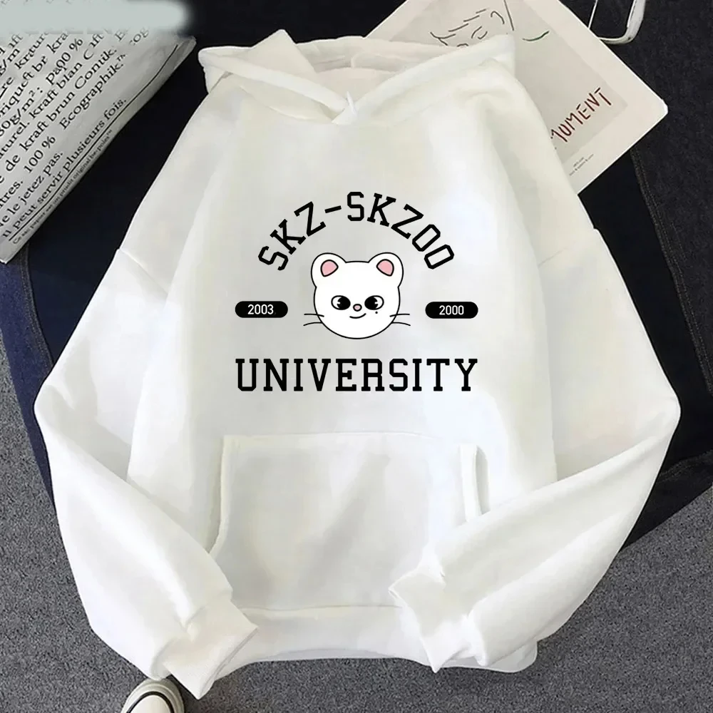 2023 Autumn/Winter Kpop Stray Children\'s Hoodie Plus Size Women\'s Kawaii Plus Size Street Clothing Harajuku Winter Sports Shirt