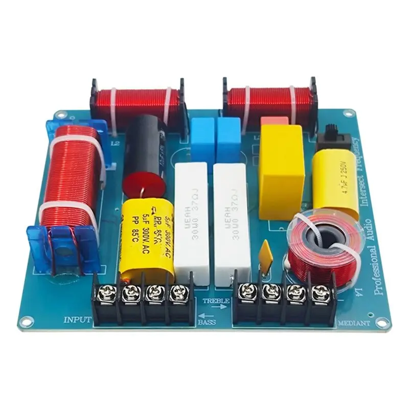 

DIGIT-Hi-Fi 300W 3 Way Treble Midrange Bass Speaker Audio Crossover Filter Distributor DIY Ktv Stage Speaker Crossover