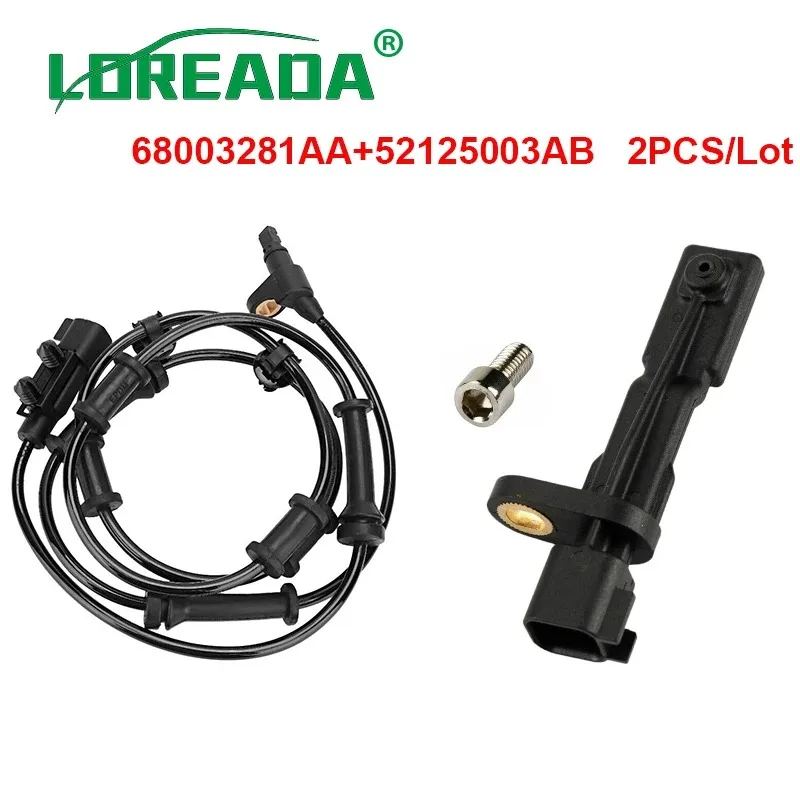 Sensor de velocidad de rueda delantera, trasera, izquierda y derecha, ABS, 68003281AA, 52125003AB, 52125003AA, para Jeep Wrangler JK 2007-2018,