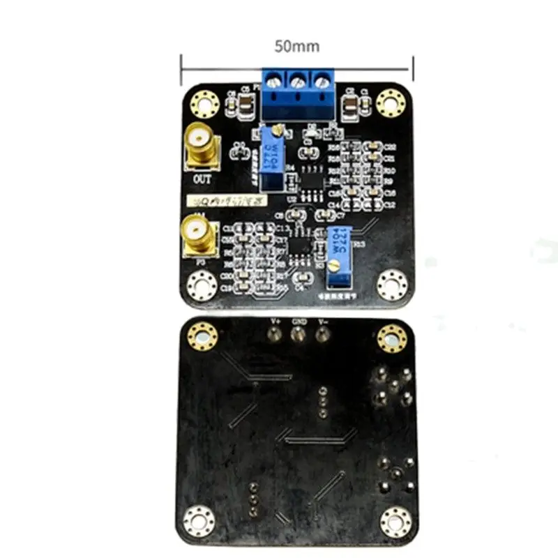 High Q notch filter module 50Hz power frequency signal conditioning notch frequency