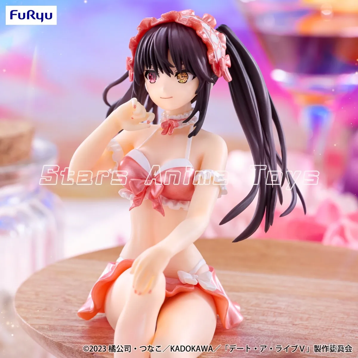 【Prevendita】Originale FuRyu Noodle Stopper DATE ALIVE IV Kurumi Tokisaki Costume da bagno Rosa Animazione Figura Collezione di modelli giocattolo
