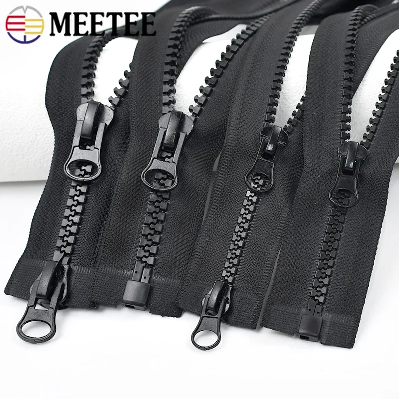 1Pc 5# 8# Resin Zippers 60-300cm Sewing Closure Bag Double Sided Zipper Jacket Zip Replacement Tent Long Zips Repair Accessories