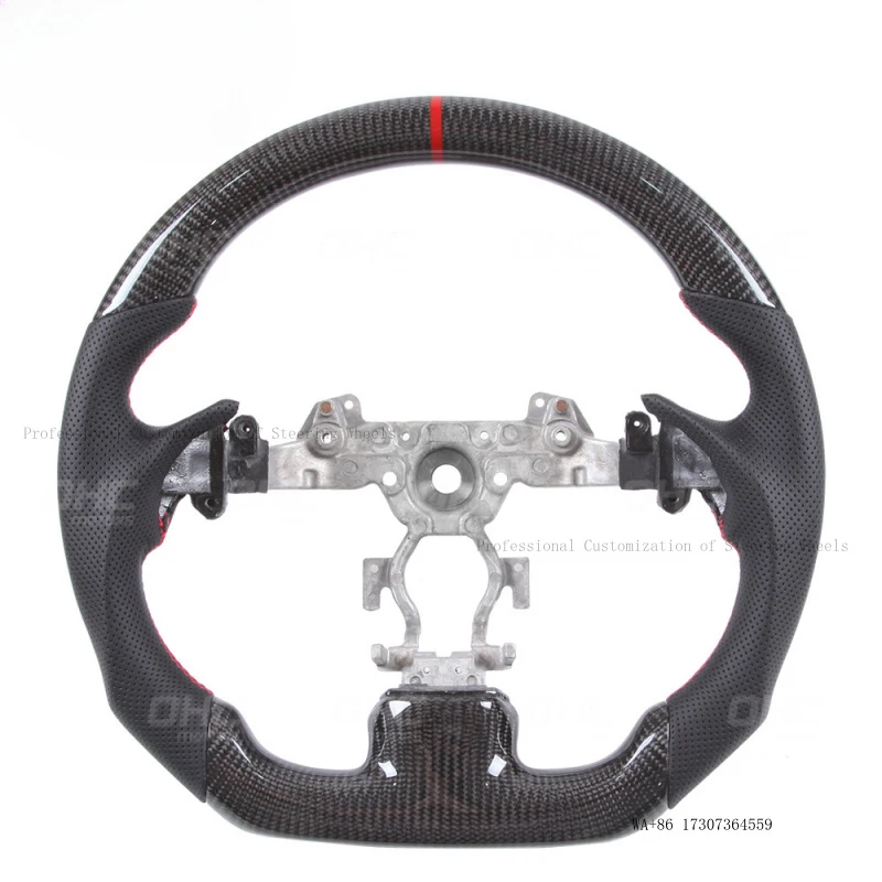 Suitable for Japanese and British Infiniti G37 G25, real carbon fiber racing car modified steering wheel