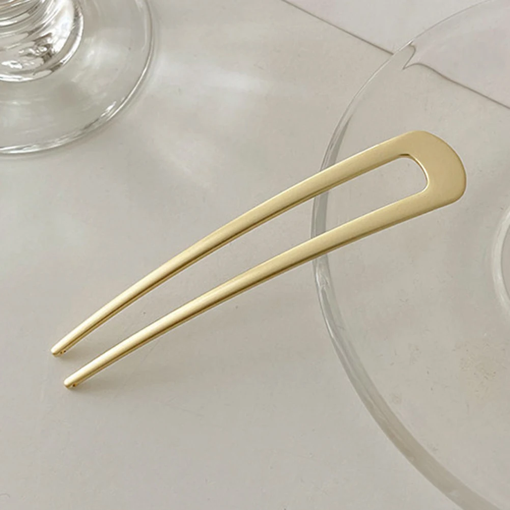 

4pcs U Vintage Gold Bow Decorative Women Accessories Fix Girl Hairpin Hair U Shaped Hair Pin Firmly Hairstyles