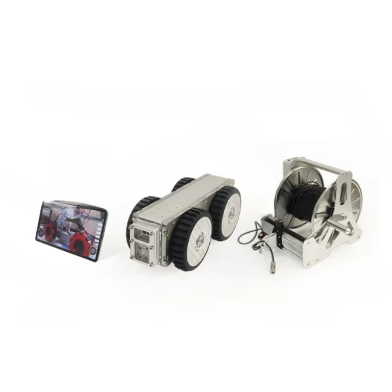 Small‑Diameter Pipe Inspection Robot Waterproof RC Car Sewer Endoscope For Municipal Sewage Pipeline Inspection