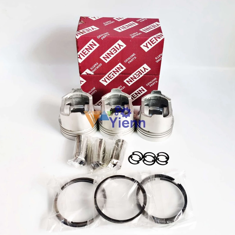 3TNE82 3TNE82A 3TNE82A-SA 3TNV82A-B Piston With Ring Set For Yanmar Excavator B3-3A B27-2A VIO35-2 VIO30-1 Forklift Engine Parts