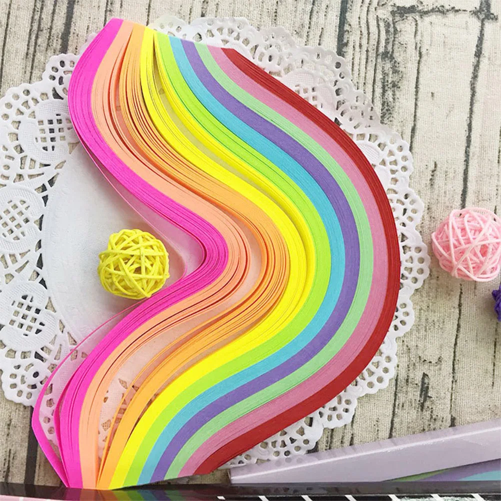 500 قطعة من ورق اوريغامي على شكل نجمة شرائط مزدوجة الجوانب يمكنك صنعها بنفسك شرائط ورق أوريغامي مصنوعة يدويًا على شكل نجمة ملونة قابلة للطي