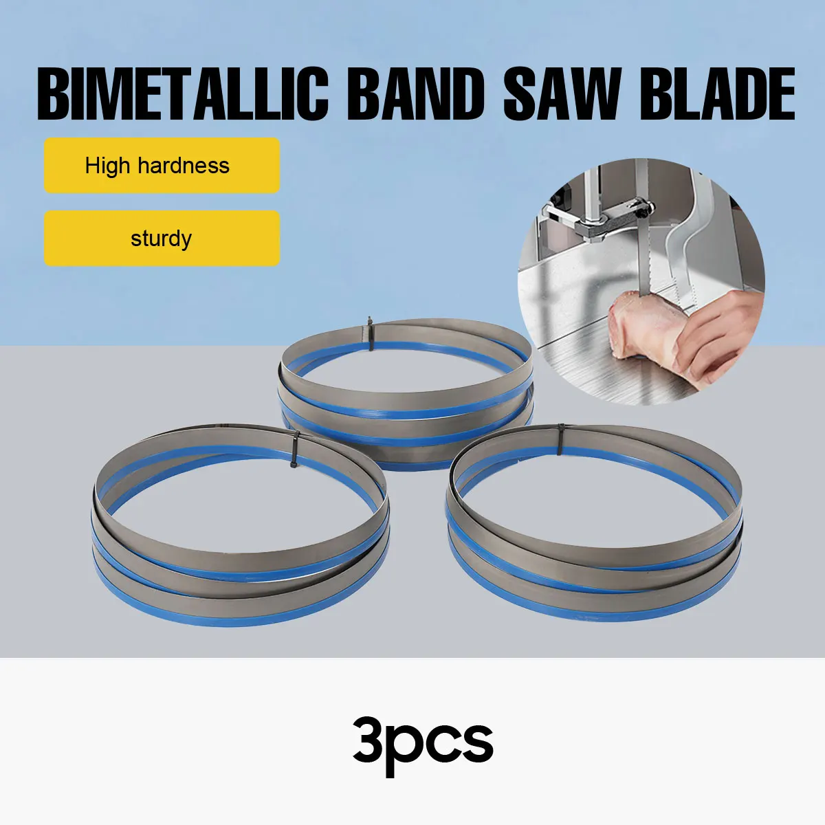 3/5 Stück M42 Bimetall-Metallschneidebandsägeblatt 2720*27*0,9 MM Bi-Metall Bandsägeblätter für Holzbearbeitung und Metallschneiden – Detail 5