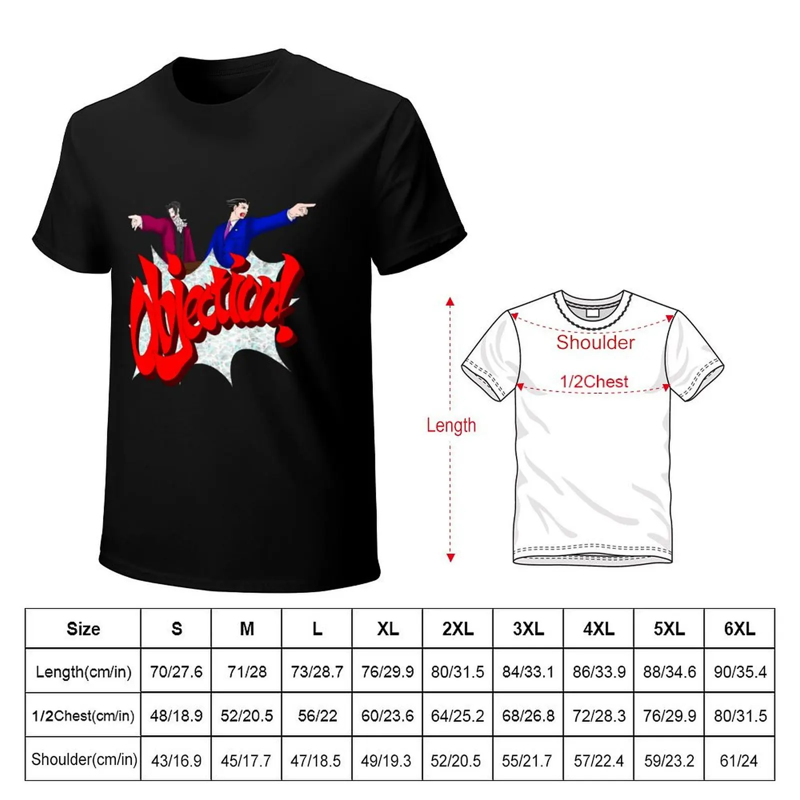Phoenix Wright and Miles Edgeworth T-Shirt t shirt men 100% cotton luxury brand T-Shirt