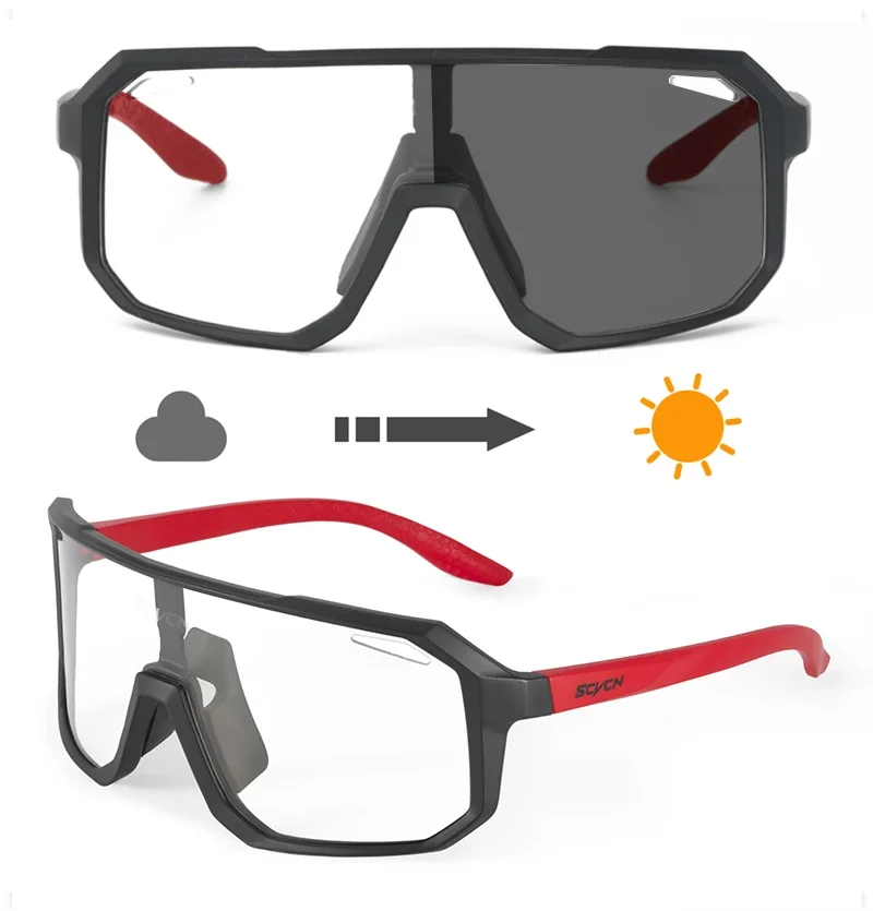 Photochrome Herren UV400 Radfahren Sonnenbrille Frauen Sport Lauf Brillen für Männer Gläser Straße Mountainbike Fahrrad Brille – Detail 14