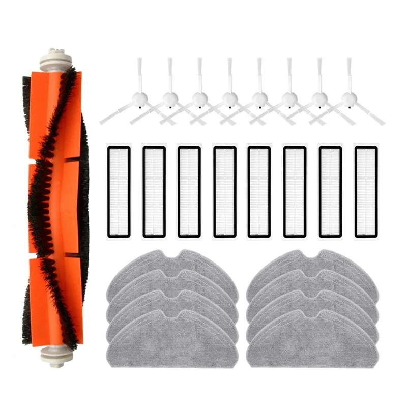 Pièces de rechange pour aspirateur Robot Dreame D9 Max, brosse latérale à rouleau blanc, filtre Hepa, tissus de vadrouille, chiffon