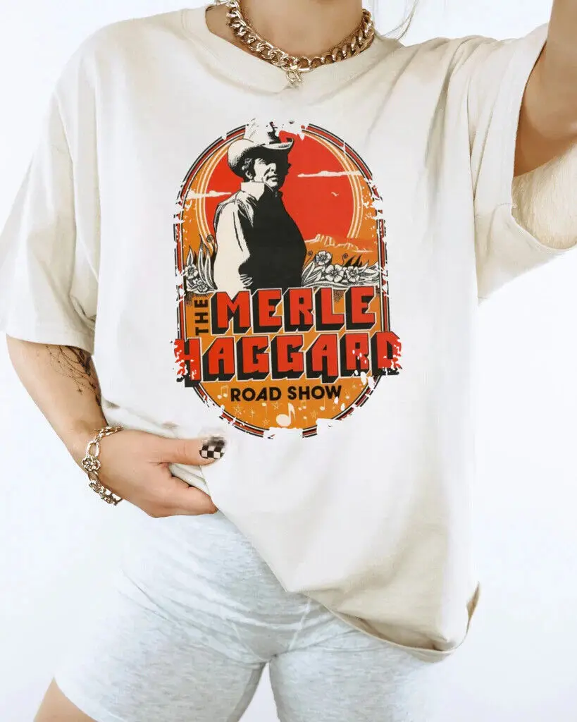 The Merle Haggard T-Shirt Vintage Road Show Country Music Gifts T-shirt