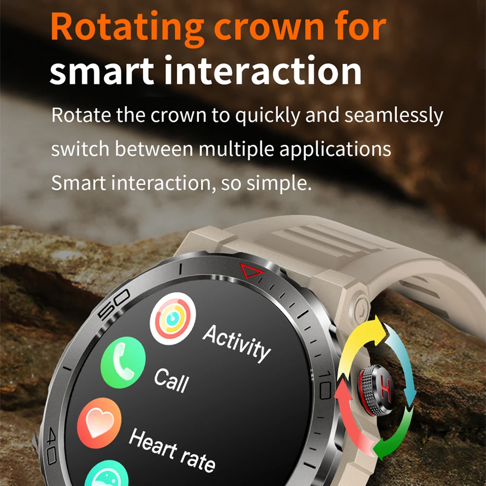 VALDUS 2025 nuevo reloj inteligente VD39 Pro asistente de voz brújula detección de presión linterna Compatible con Android IOS Smartwatch
