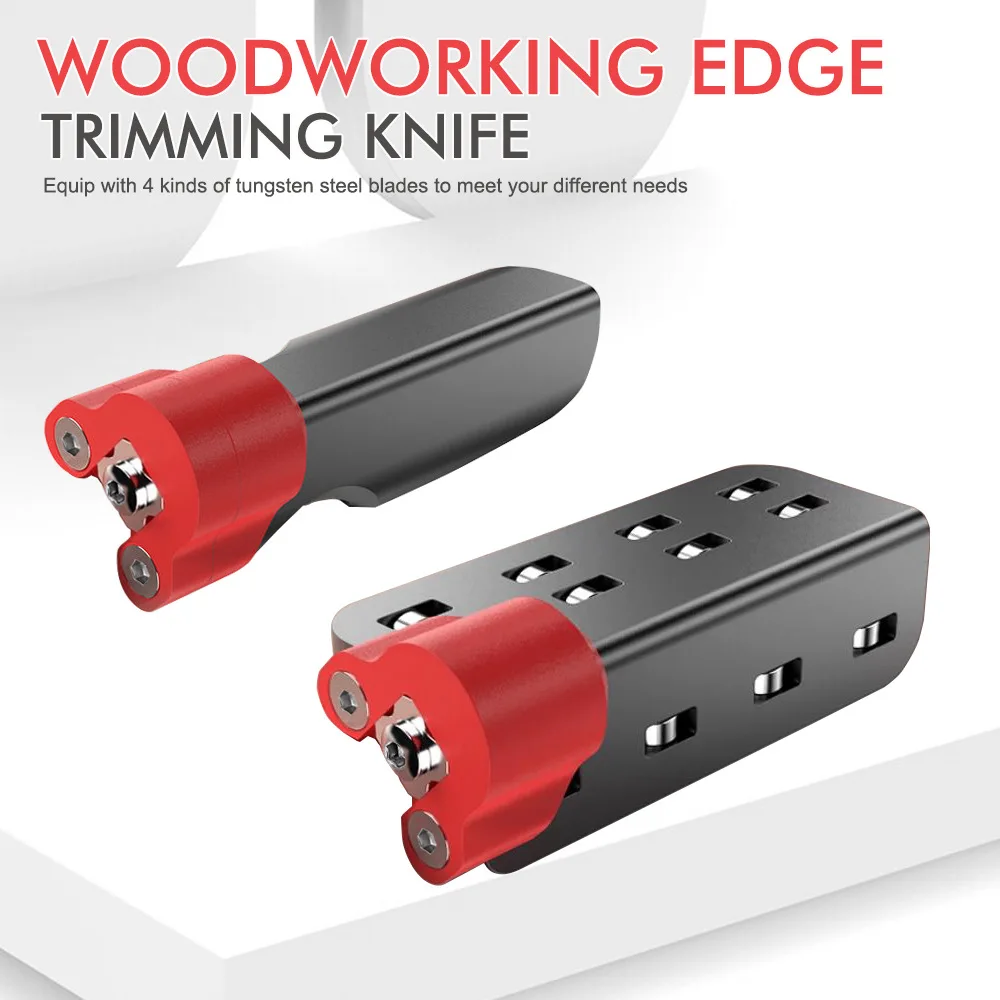 Edge Banding Trimmer Woodworking PVC Edge Trimming Tool Corner Chamfer Cutter for Melamine Veneer Panel Cabinet Furniture