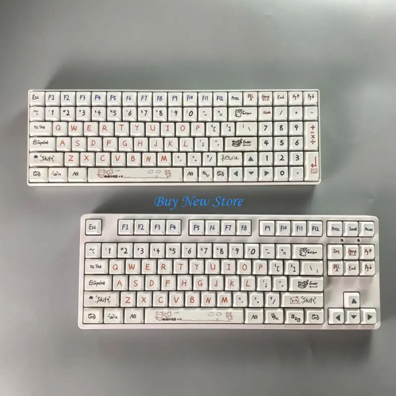20ce kota przedszkola XDA Profilu Keycaps PBT Dye Sublimacja dla przełącznika MX Cherry