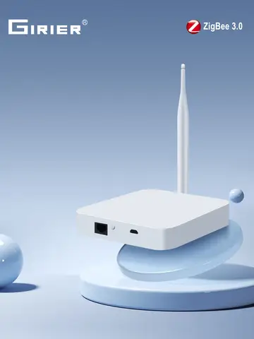 안테나가 있는 GIRIER Tuya ZigBee 게이트웨이 허브 스마트 게이트웨이 브리지 홈 오토메이션용 유선 메쉬 허브는 Alexa Hey Google과 함께 작동합니다.