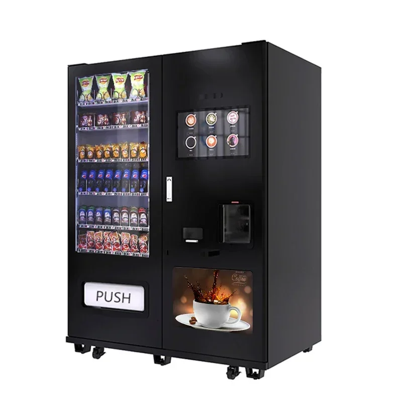 

Automatic Coffee Vending Machine Drink Snacks Integrated Commercial with Snack Machines MDB System coffee machines With Grinder