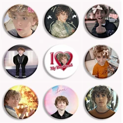 Walker Scobell Percy Jackson Funny Meme Soft Button Pin Creative Fun Pink Bow Memes Brooch Badge Bag Decor Fans Collect Gifts