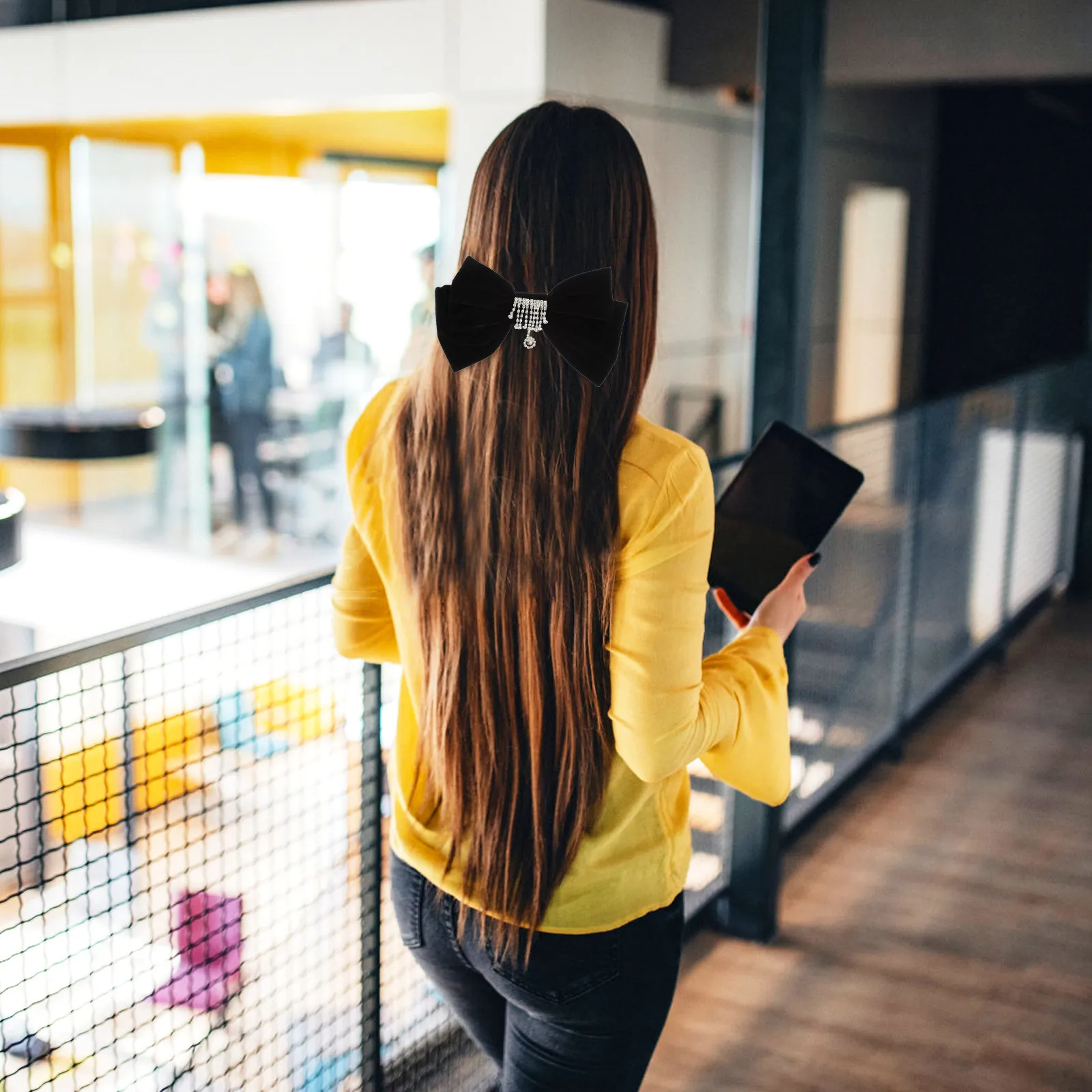 

Винтажная заколка для волос с большим бантом из страз, заколка-бант для женщин, украшение для волос, идея подарка на свадьбу или помолвку