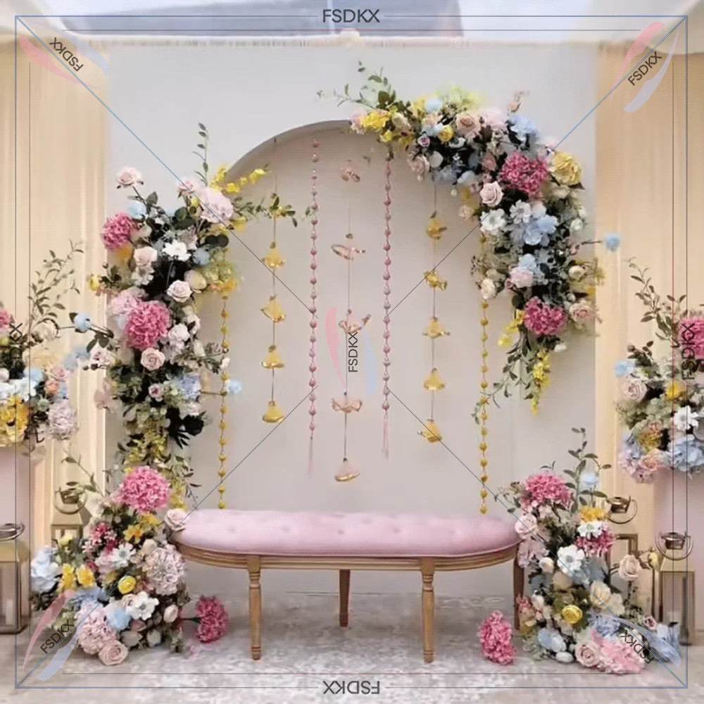 

Factory Customized Wedding Arch Backdrop White PVC Arch Backdrop Wall