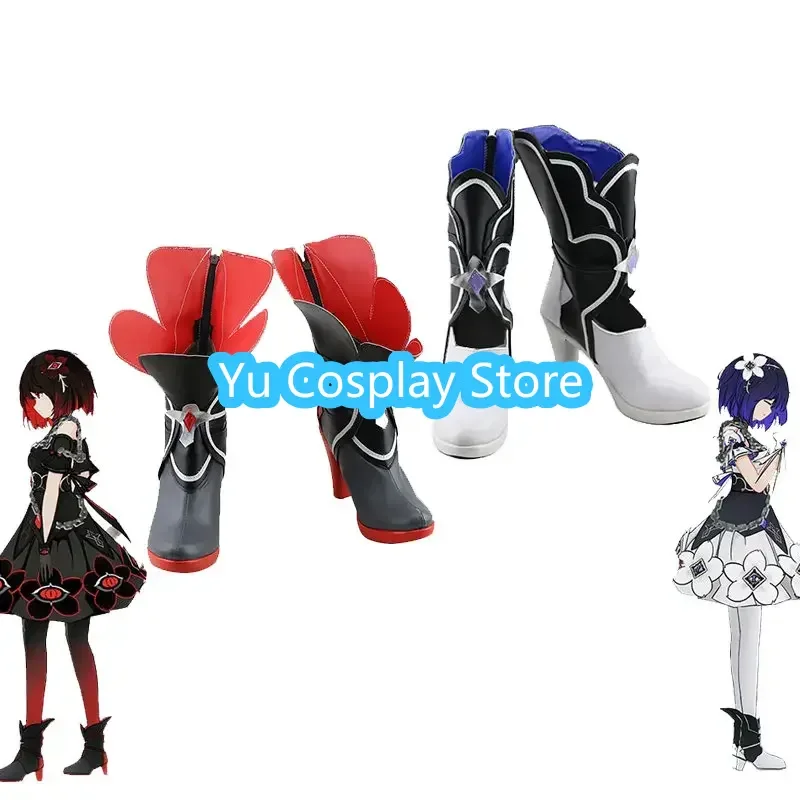 Honkai Impact 3 zapatos de cuero PU para Cosplay, botas de Carnaval de Halloween, accesorios hechos a medida