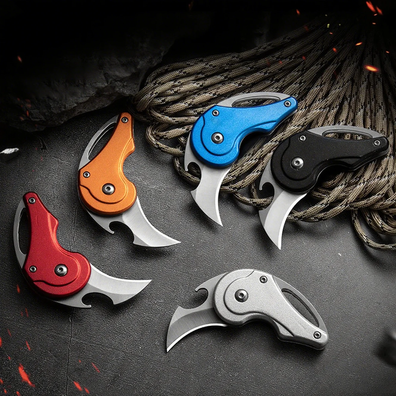 

Мини-карманный универсальный нож, подвеска, инструменты для выживания на открытом воздухе, портативный складной нож EDC, резак для бумажных коробок, открывалка для конвертов, канцелярские принадлежности