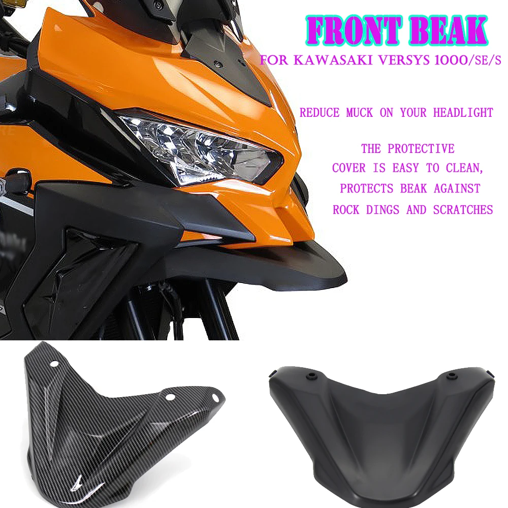 Motorcycle ​Fairing Extension Wheel Extender Cover Versys1000S SE Front Beak For Kawasaki Versys 1000 S SE 2021 2020 2019