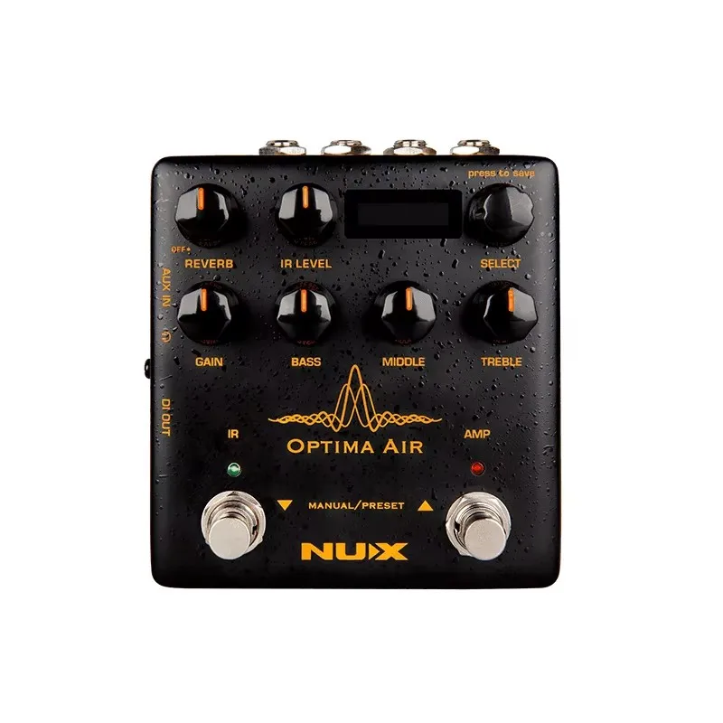 NUX NAI-5 Optima Air Dual Switch Acoustic Guitar Pedal Simulator with Preamp IR Loader Guitar Accessories Capture Mode Effects