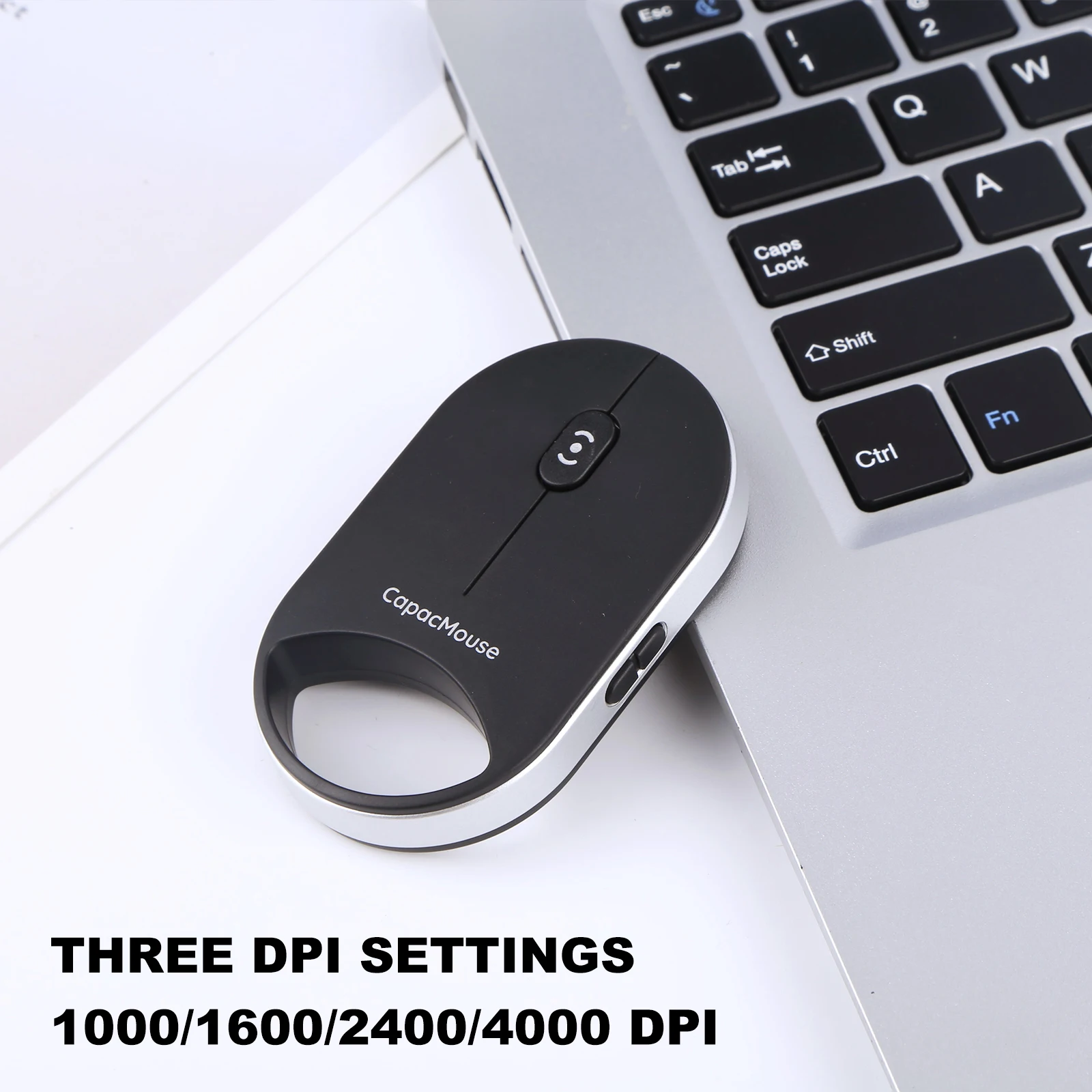 Mouse de computador sem fio ultrafino mini mouse capacitivo 3 modos bt 5.2/2.4g/usb mouse de computador sem fio para pc laptop tablet