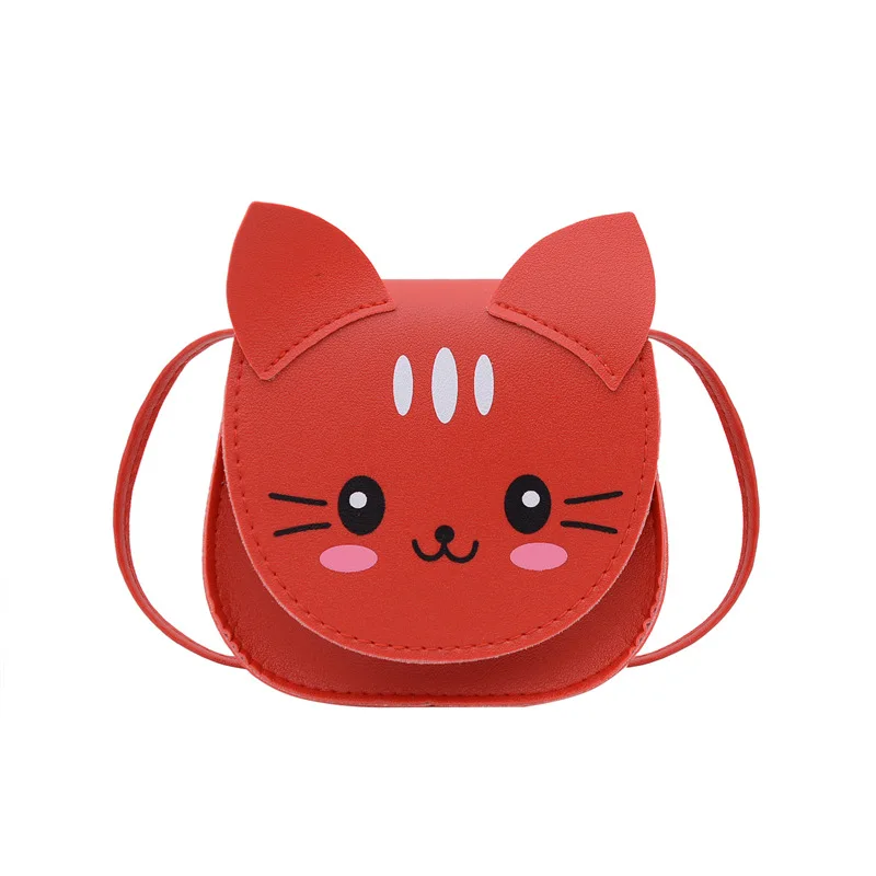 Children\'s bag Girl Cute little girl Fashion crossbody bag Fashion child kitten crossbody bag Baby fashion shoulder bag