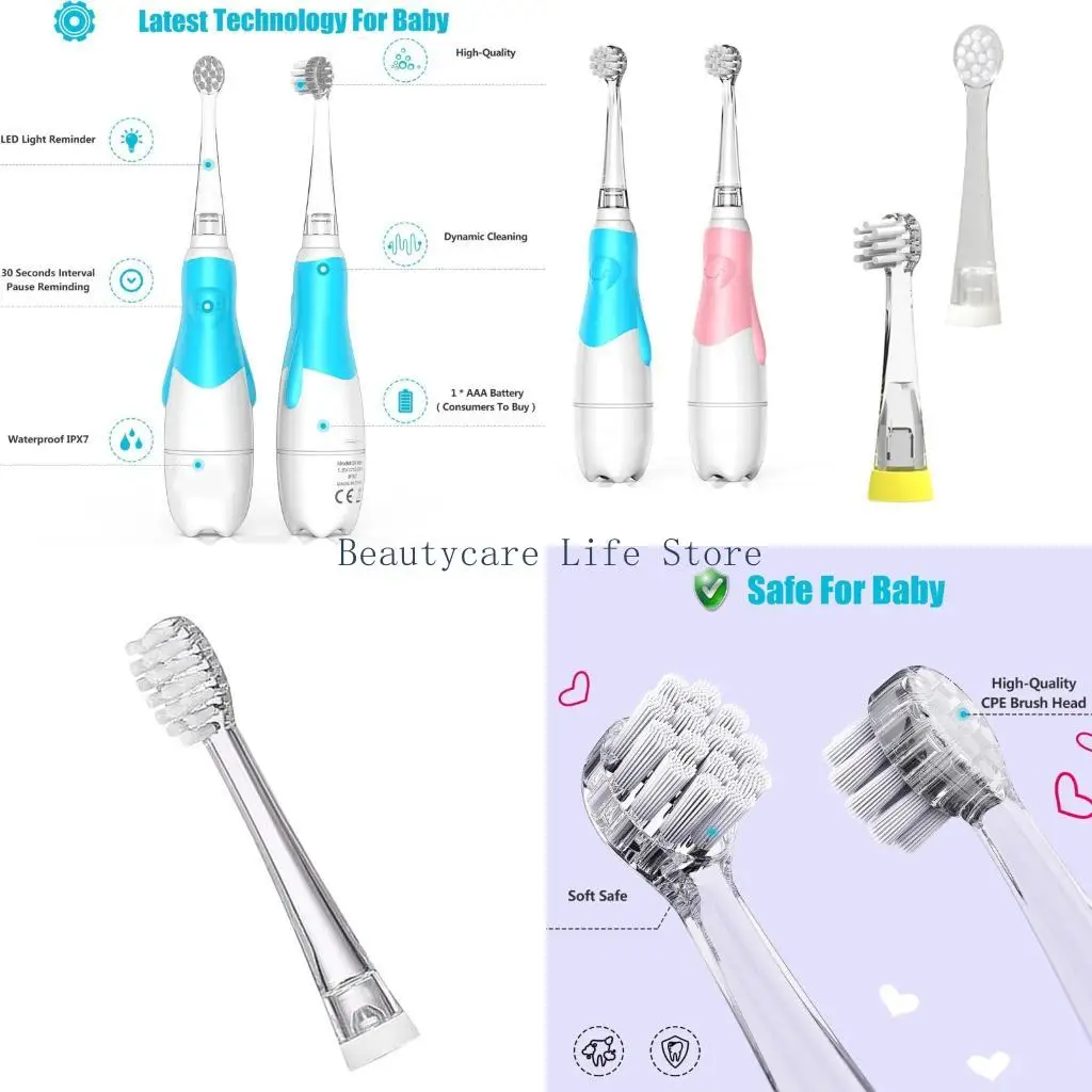 652C Electric Brush Replacement Tip Soft Filaments Effective Plaque Removal Toothbrus