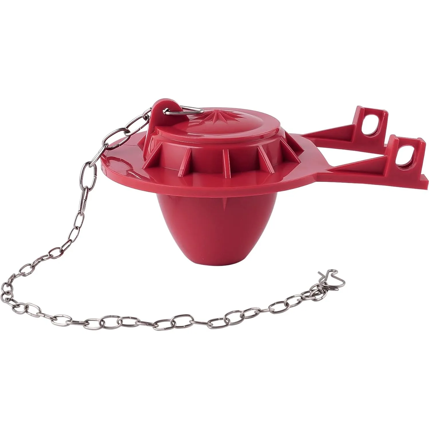 

2-дюймовый сменный смывный клапан для унитаза, совместимый с американским стандартам, цепь из нержавеющей стали, резервуар красного цвета