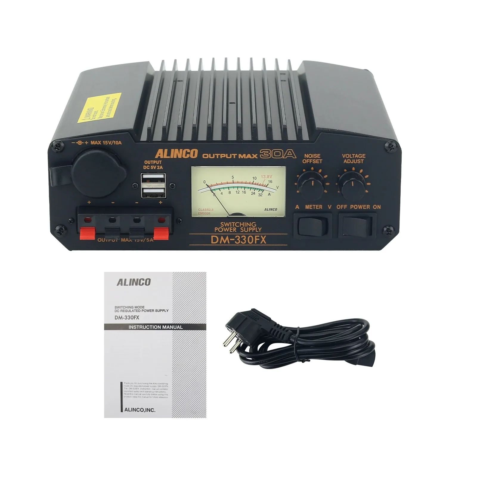 ALINCO DM-330FX 30A Stabilized DC Switching Power Supply for Vehicle Mounted Shortwave Radio Station
