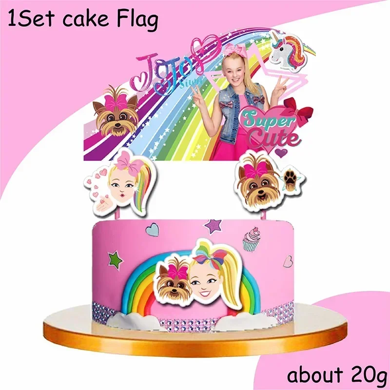 Disney JOJO SIWA compleanno decorazione angolo stoviglie usa e getta piatto tazza tovaglia Baby Shower bambini ragazze ragazzo forniture per feste