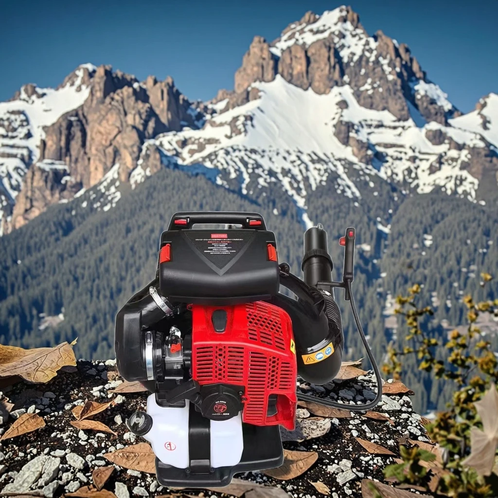 EB9010 Industrial Grade Backpack Fuel Powered 79.9cc Brushless Motor Snow and Leaf Blower for Road Cleaning CE EPA