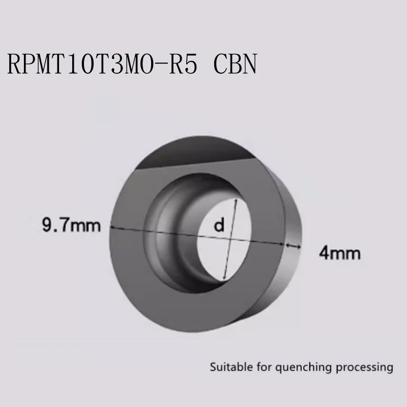 

CBN RPMT10T3-R6 Insert Single Crystal Turning Tool High Hardness Diamond Cutter for Copper Aluminum to Achieve Mirror Effect