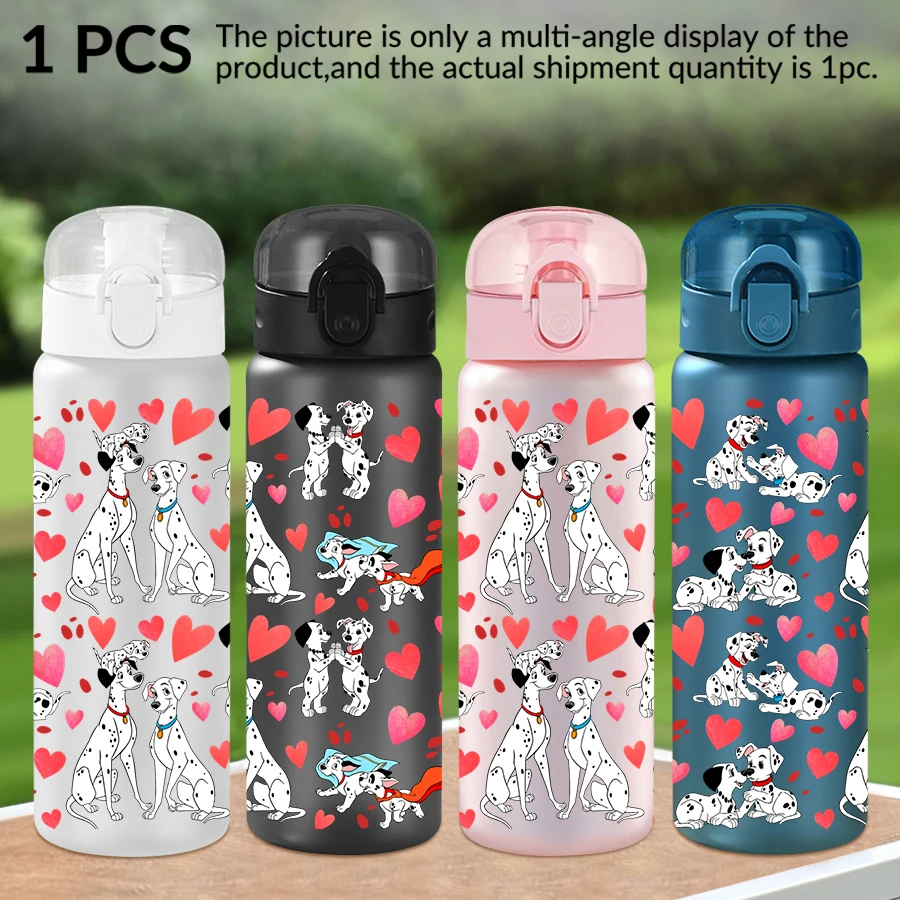 1 Stück Disney Dalmatiner Liebesmuster 26 Unzen Kunststoff Wasserflasche Outdoor Sport Wasserbecher Geburtstags-/Heimkehrgeschenk