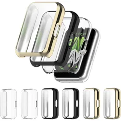TPU Watch Case Full Cover with Screen Protector for Samsung Galaxy Fit3, Clear Soft Shockproof Protective Bumper Cover