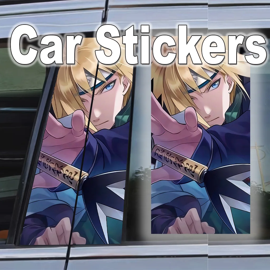 

Naruto Anime Car B Pillar Stickers Waterproof Scratch-Resistant Decal Self-Adhesive Auto Exterior Gift Sakura Easy Apply Decor
