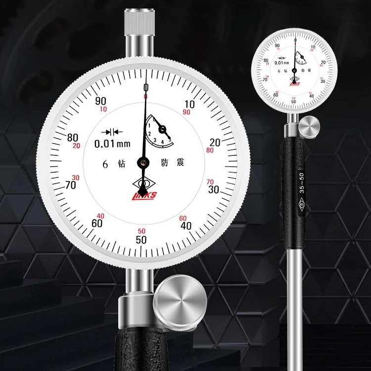 4-6 High Precision 0-0.8mm Shock Resistant Jeweled  Dial Indicator Extension Rod Stainless