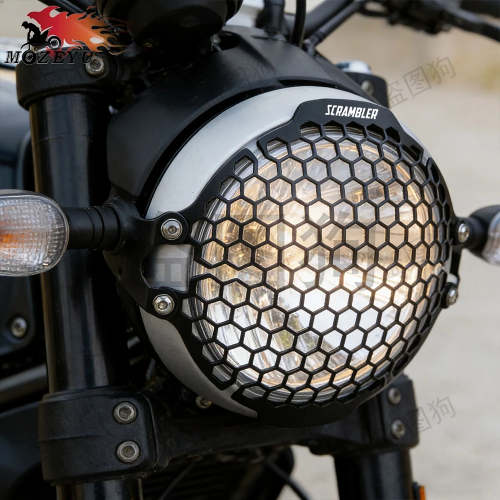 2026 Headlight Grill Guard Protector For Ducati Scrambler 400 Scrambler 800 2015 - 2025 Head light Lamp Grille Cover Protection