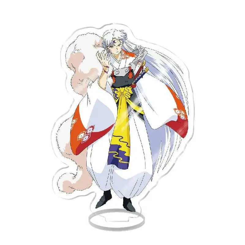 Anime Figure Inuyasha Sesshoumaru Higurashi Kagome Standing Giftsacrylic Stand Transparent Hot Selling Model Plate Holiday Gift